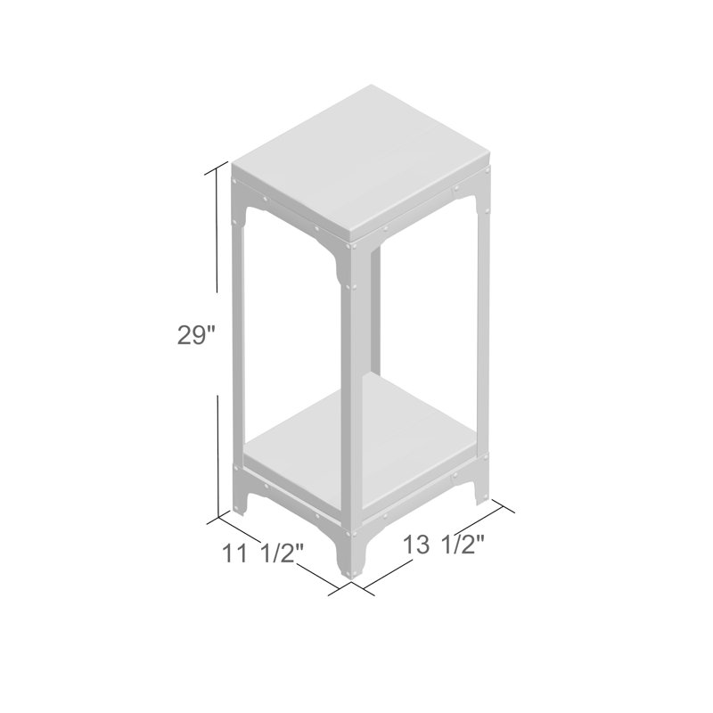 Jet Elio End Table, Dark Brown