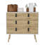 Commode Magness, chambre à coucher, blanc / Macadamia