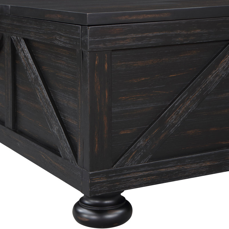 Table basse Evanoff, Noir antique
