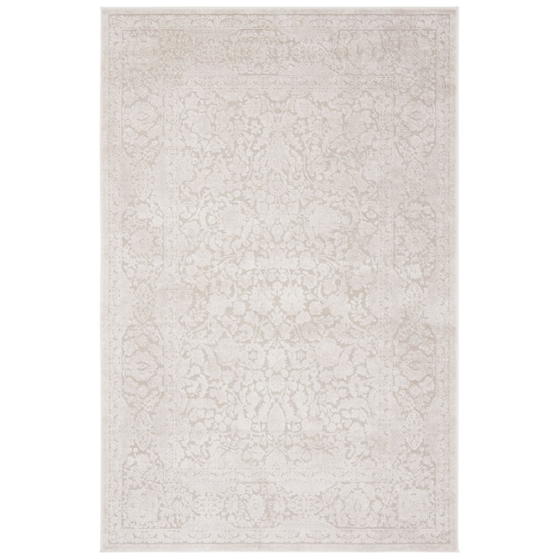 Calidia Oriental Creme/Ivory Area Rug, Rectangle 5'1" x 7'6"