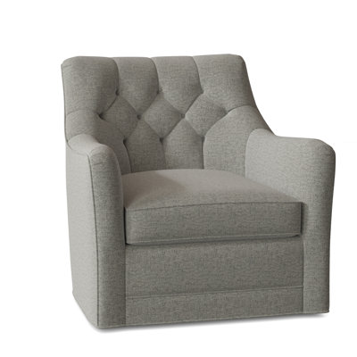 Emery 32" W Tufted Swivel Armchair