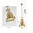 Industrial 1 Light Gold Bell Pendant-29552704