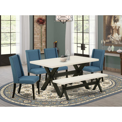 Rubberwood Solid Wood Dining Set