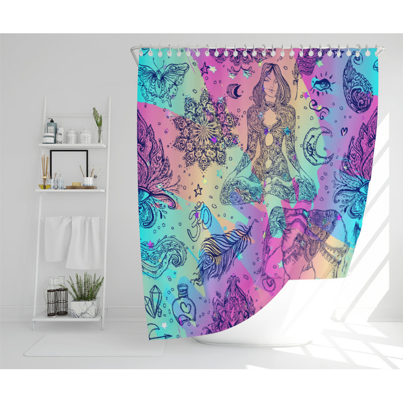 Giselle Polyester Shower Curtain Set