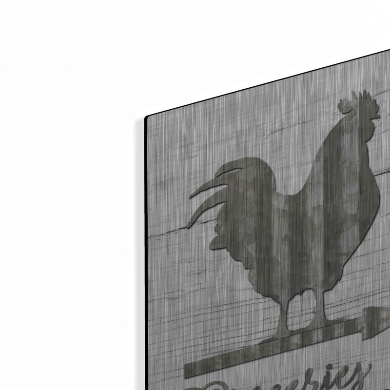 Épicerie sur métal par Lori Deiter, H 16 po x l 12 po