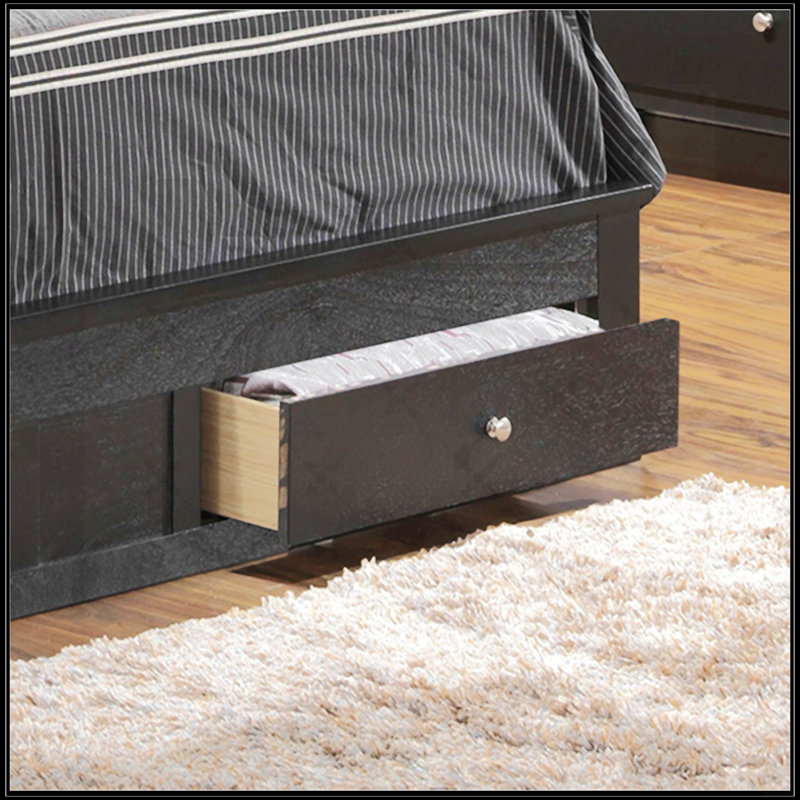 Full Storage Bed, Full, Black