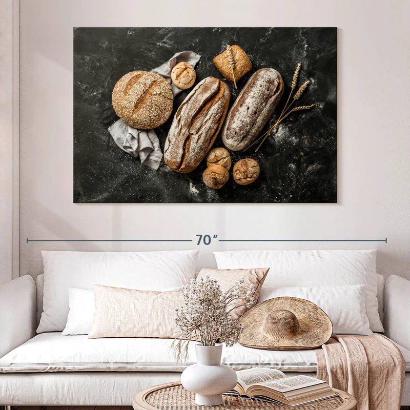Yarlin Handmade Rye Loaves, 34" H x 51" W