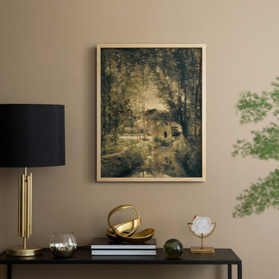 Vintage Landscape CI Framed Print - Solid Wood