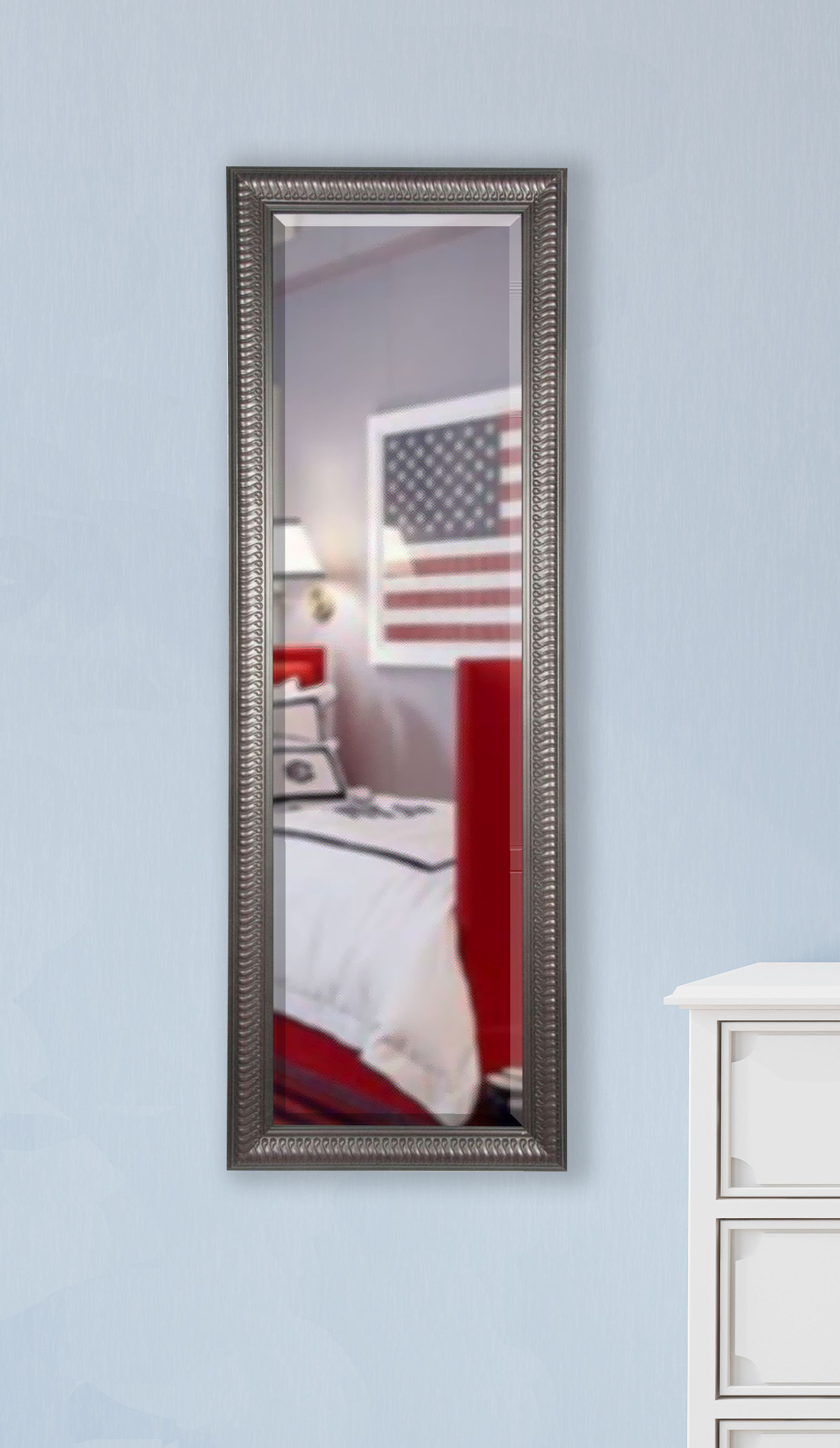 Darby Home Co Soderlund Royal Mahogany Curve Full Length Beveled Body