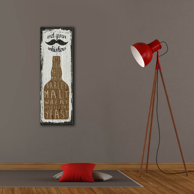 «Liquor Sign 4» par Erin Clark, art mural sur toile, H 36 po x l 12 po