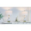 Ensemble de 2 lampes de table 22 po en céramique blanc laiteux-870143232-840810137