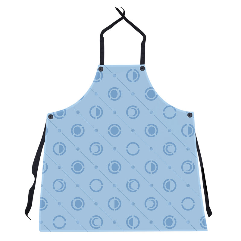Tablier classique en phases de lune, Bleu sarcelle / bleu clair