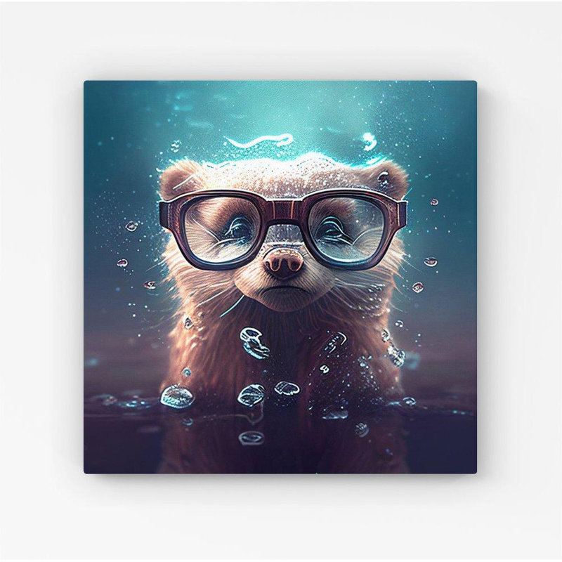 Ferret - Wrapped Canvas Print