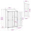 Vidaxl Garden Shed Engineered Wood Outdoor Storage For Tools Supplies Wooden-129097093