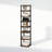 Creekside 8-Tier Vertical Space Saving Free Standing Corner Shelf, Display Rack, Black-108207272