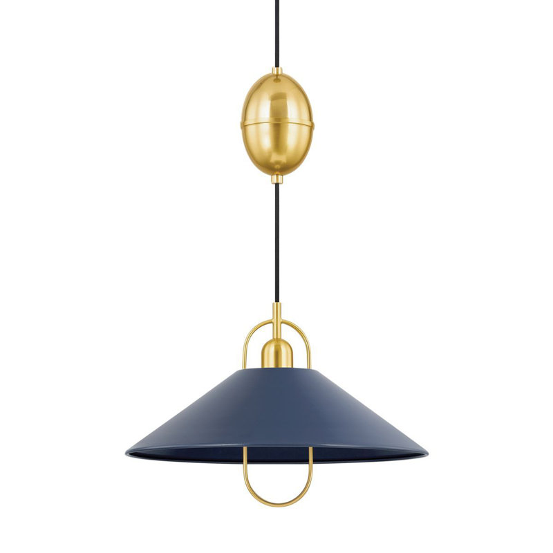Mariel 1 Light Wall Sconce, Soft Navy