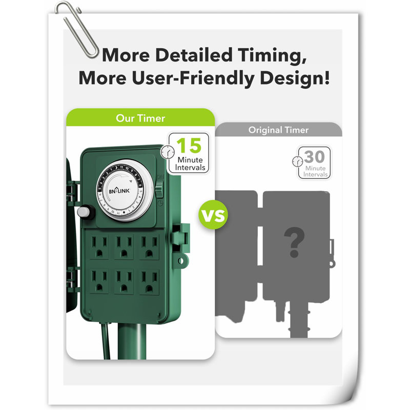 Outdoor Power Stake Timer Waterproof