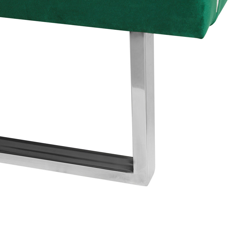 Bleckley Upholstered Bed, Green, European Kingsize (160 x 200 cm)