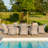 Balcom 8 Seat Oval Rattan Fire Pit Dining Set