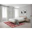 Tapis floral en laine rouge-1179614311