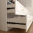Modular Wardrobe Set with L-Shaped Corner Closet, 4 Drawers, Shelves and Hanging Rods for Bedroom Storage