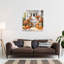 Art mural abstrait d'automne-129001541