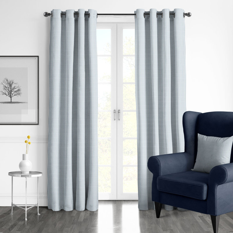 Jaxon Stripe, 50" W x 108" L, Indigo