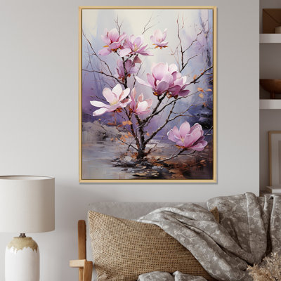 «Whispered Pink Magnolias Serenade», reproduction sur toile