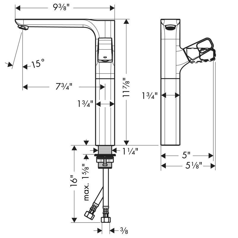 Axor Urquiola HigRise Faucet