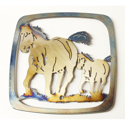 HORSE AND COLT Gissela WITH DISPLAY STAND