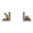 Dachshund Modern & Contemporary Bookends