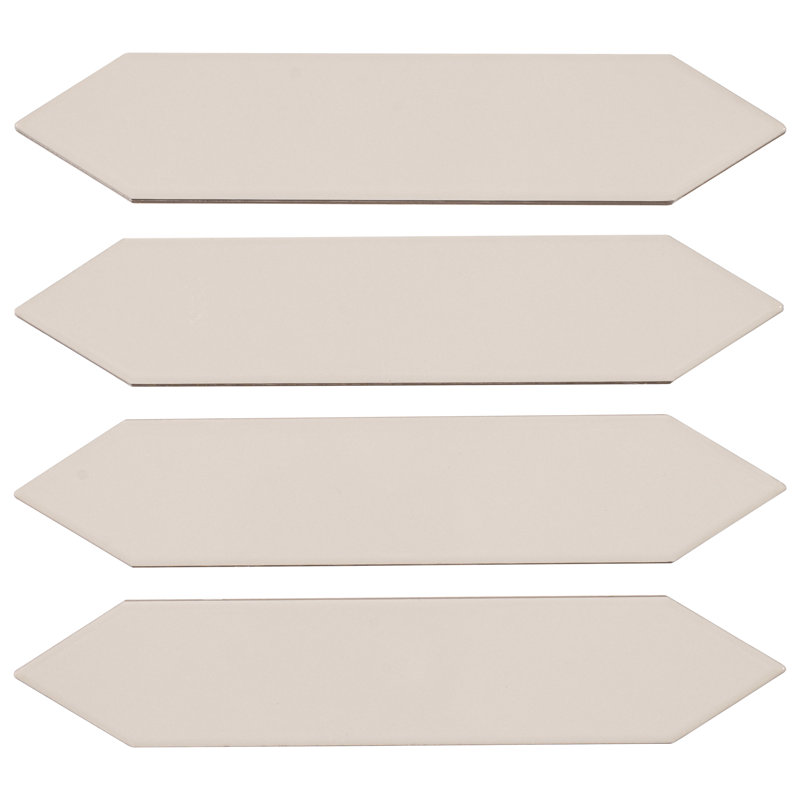 Concerto-Bowtie 2-in. x 8-in. Picket Glossy Ceramic Wall Tile, Larinet