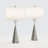 Warrnambool 28" Modern Glam Polished Nickel Metal Table Lamp with USB Port-882199694