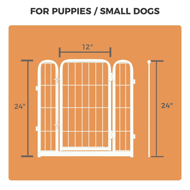 Parc pour chien FXW Homeplus conçu pour une utilisation à l'intérieur, 1 barrière supplémentaire, hauteur pour chiens de taille moyenne