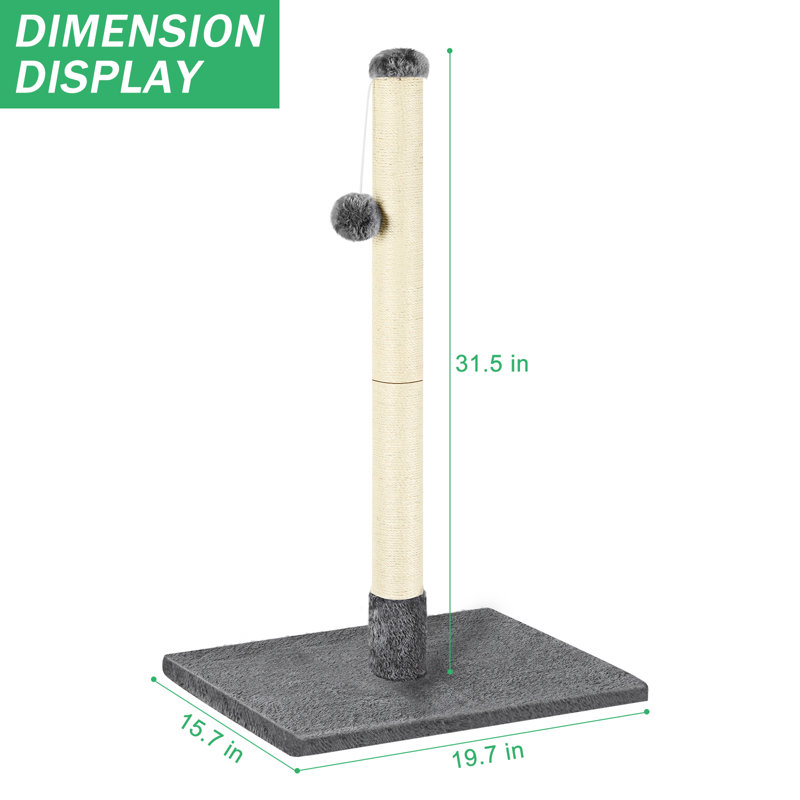 Grattoir Alena, Gris foncé, H 31,5 po x l 19,7 po x P 15,7 po