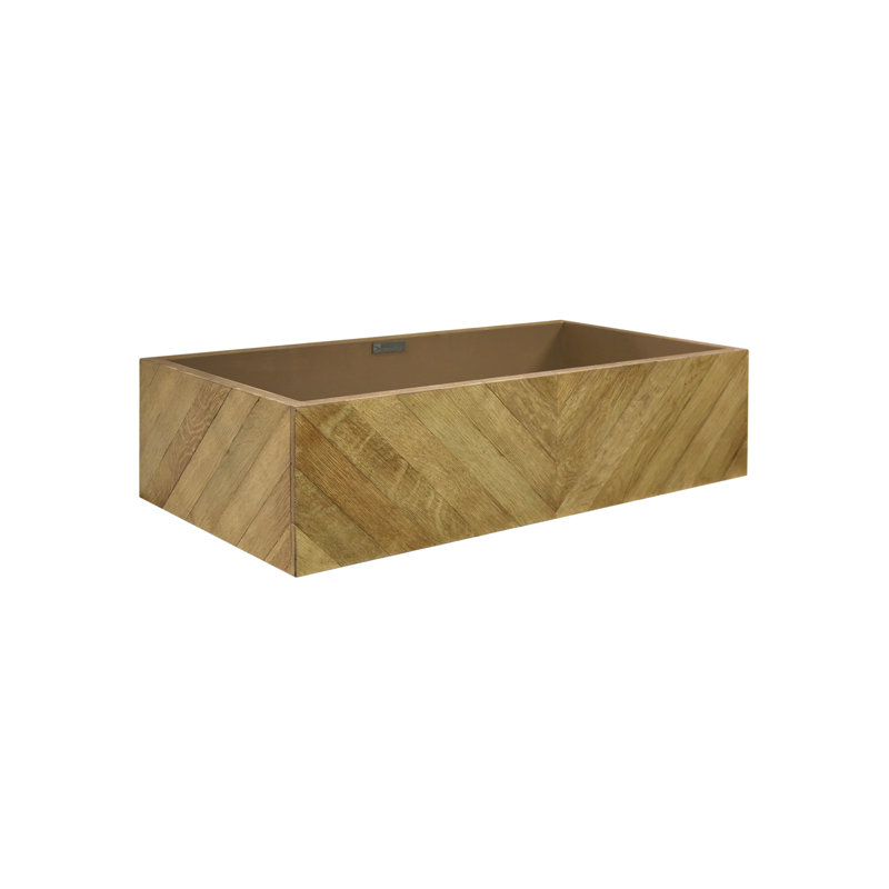 Vintner 36" Wall-Mounted Single Bathroom Vanity Set, Slate, No Faucet Hole, Chardonnay 