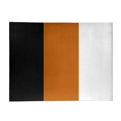 Tapis orange/noir
