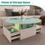 Petite table basse ronde en acrylique avec lumière DEL Emilly-313279852-313279857