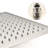 Brushed Nickel 16 Inch Square Shower Head, 304 Stainless Steel - Provides A Comfortable Environment, Bathroom Showerhead, Finish, Offers Natural Rainfall Feeling, Must-have-118752302