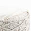Pouf rond de 18 pouces de largeur en macramé de coton naturel tissé à la main