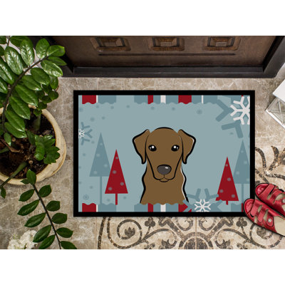 Gabi Non-Slip Christmas Outdoor Doormat