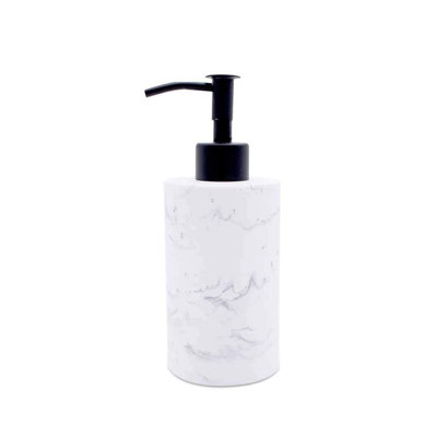 Distributeur de savon Marvel - autoportant - 7 po en résine / acier inoxydable / noir mat / blanc mat