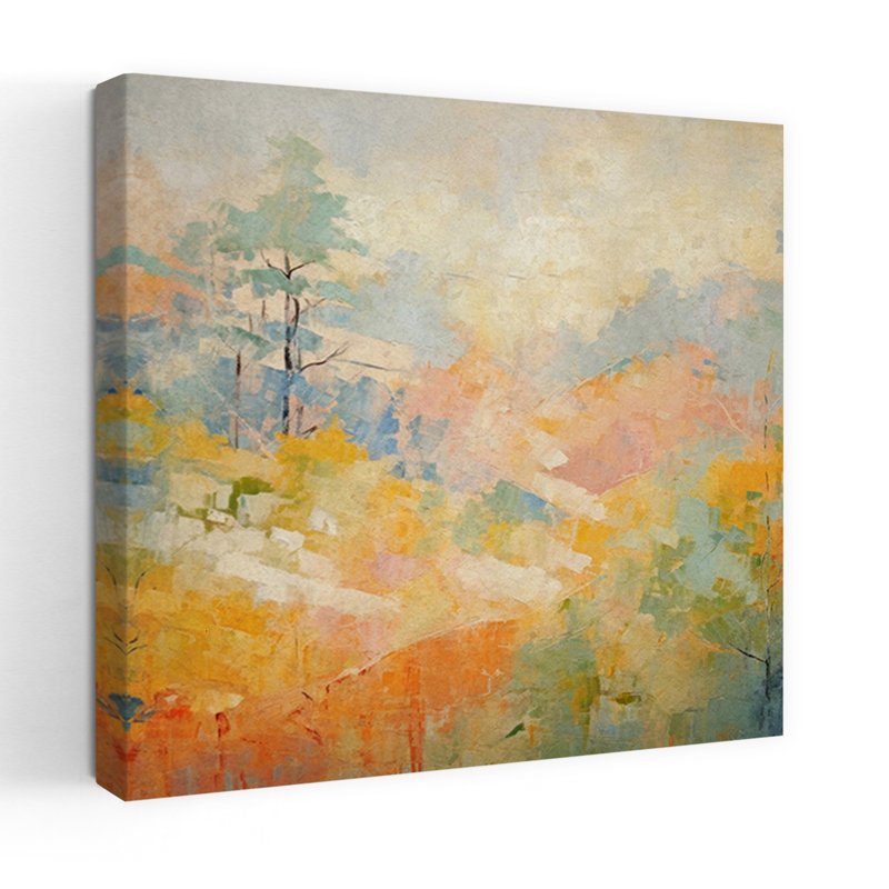 «Dreamy Abstract Forest Abstract Contemporary Modern Autumn Landscape», art mural