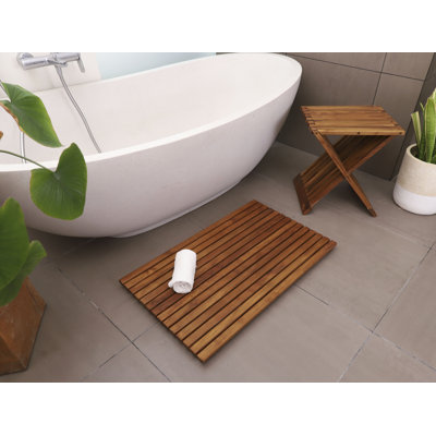 Drumcullen Teak Non-Slip Bath Rug