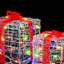 vidaXL Gift Box with 60 LEDs 20 x 20 x 20 cm-429283006