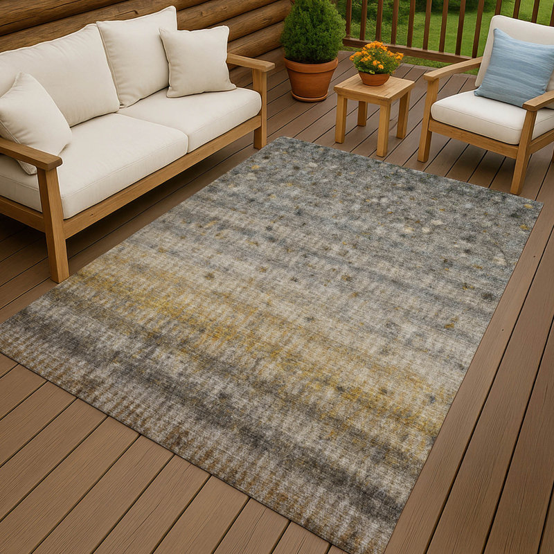 Machine Washable Indoor/Outdoor Emelia ACN2315 Stripes Rug, Rectangle 5' x 7'6"