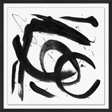 Practice Stroke 5' Framed Print on Glass