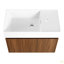 Armoire de salle de bain 30 po avec lavabo, portes à fermeture douce, fixation flottante, pour petite salle de bain-126528449