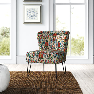 Chaise d'appoint en polyester de 26 po de large Gael