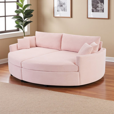 Double chaise longue surdimensionnée avec ports USB